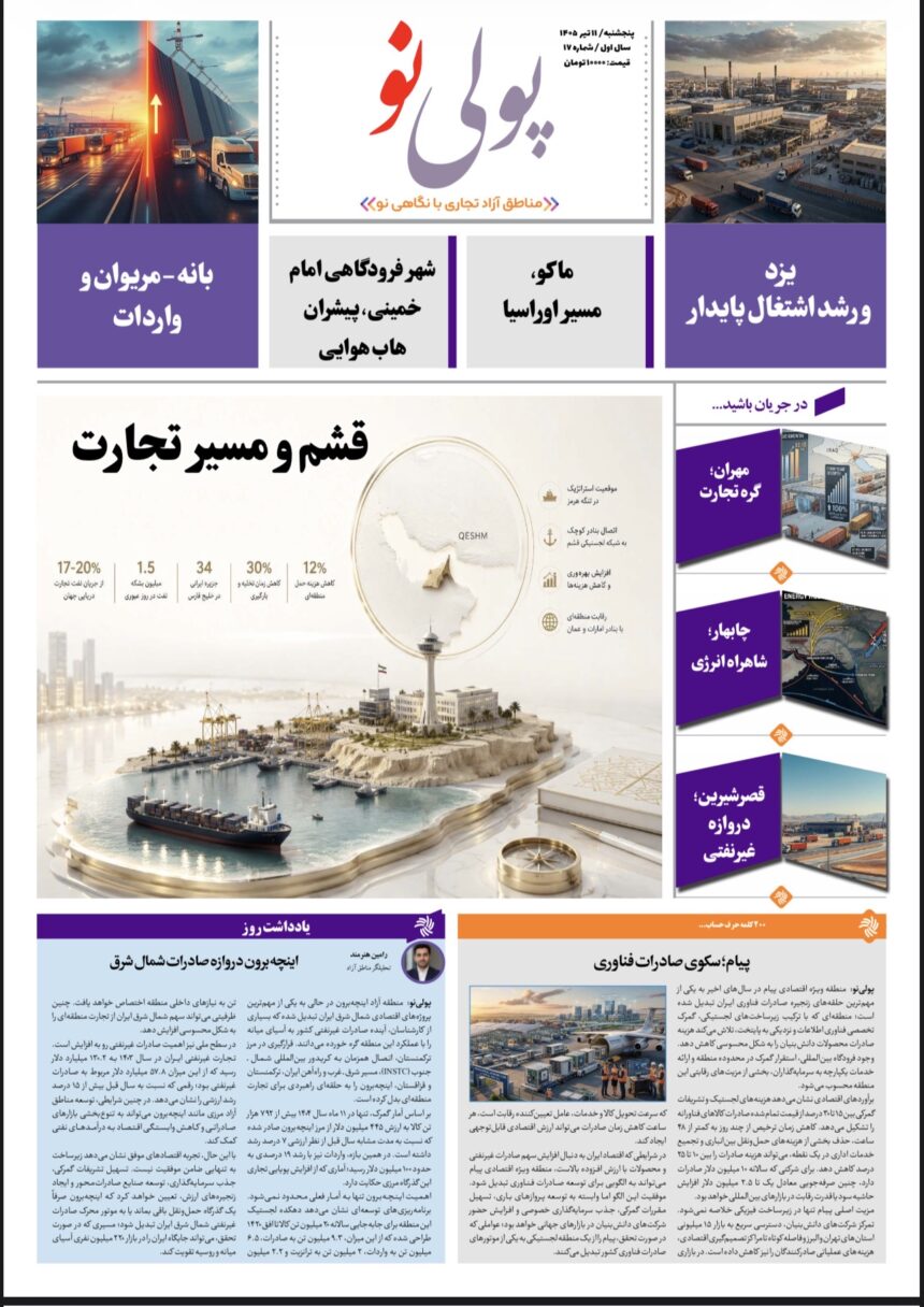 روزنامه پولینو/شماره 17/ 11 تیر 1405